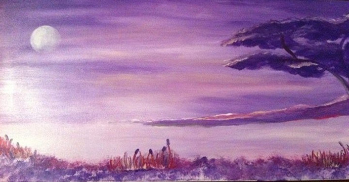 Paisaje color morado, por Daniela Gerstenberg